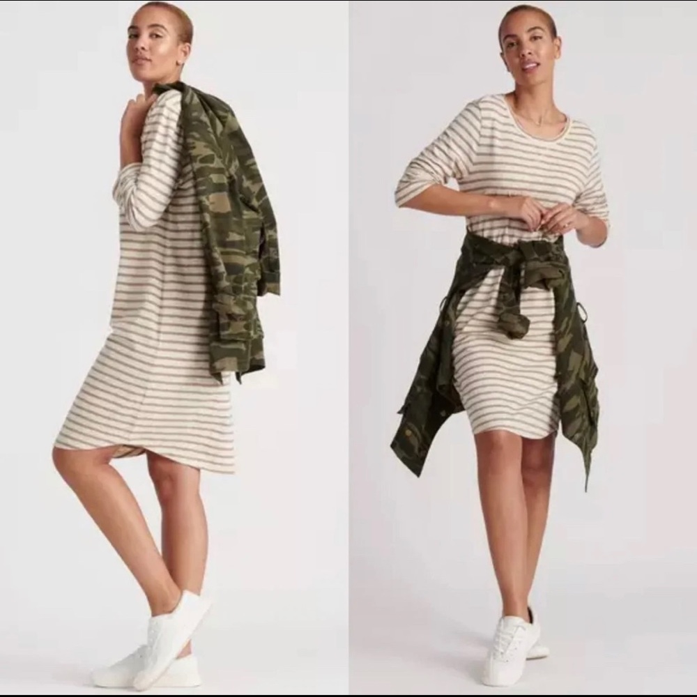 LUCKY BRAND Stripe Tee Dress